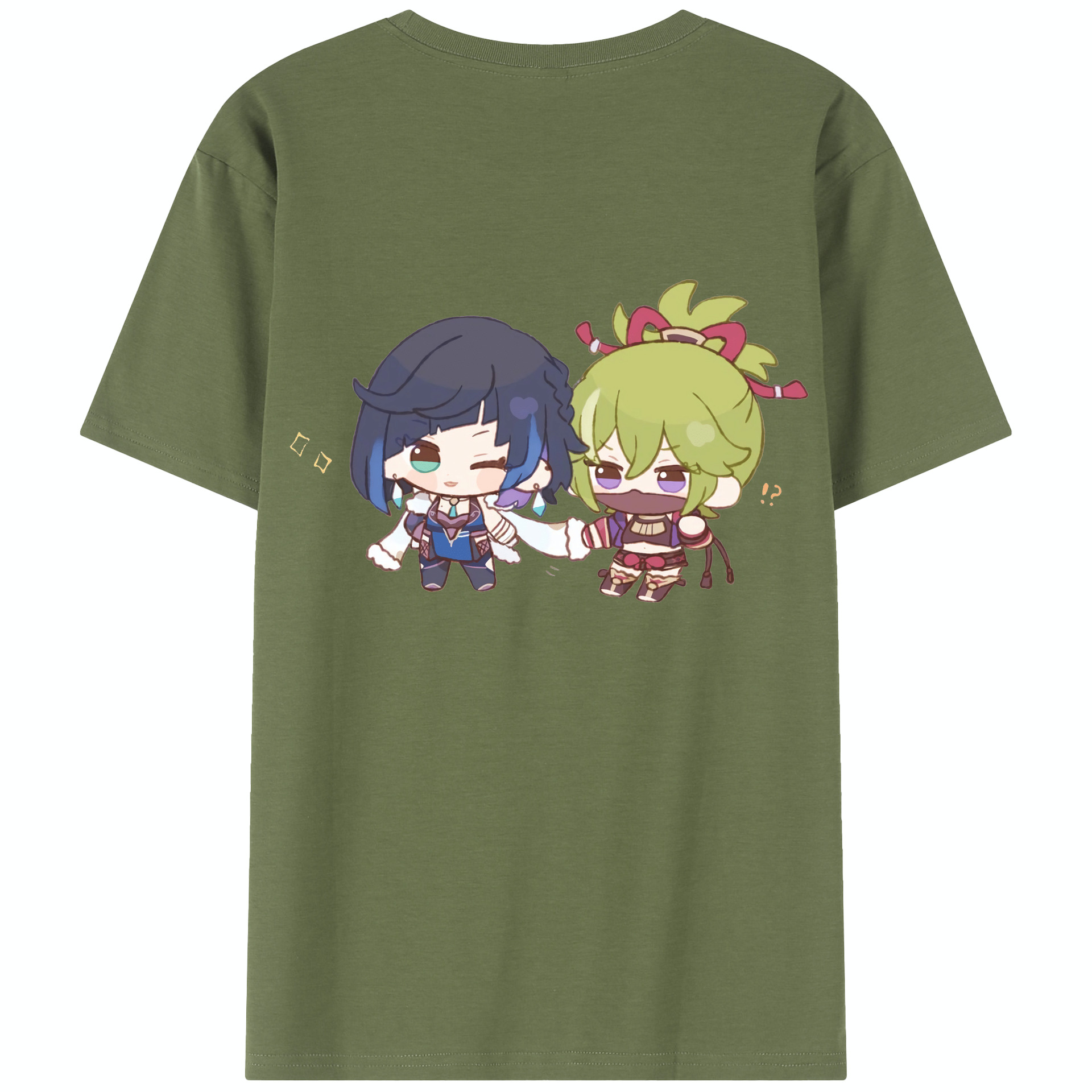 げんし神  久岐忍 くき しのぶ genshin Kuki Shinobu 綿100％半袖Tシャツ（背面プリント）